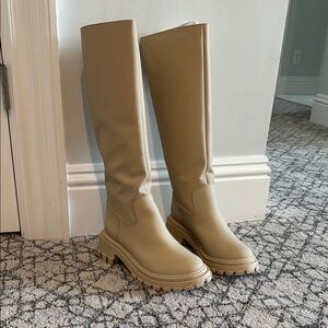 Women's Tan Knee-High Boots